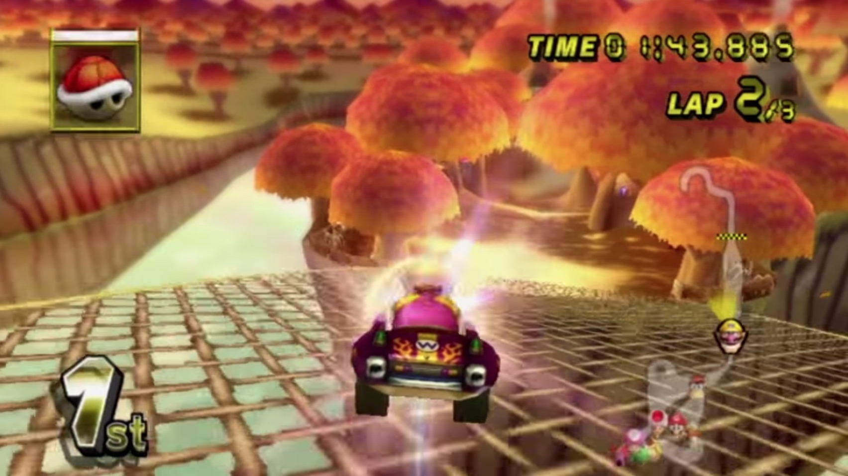 Mario Kart Wii gameplay footage (2008)